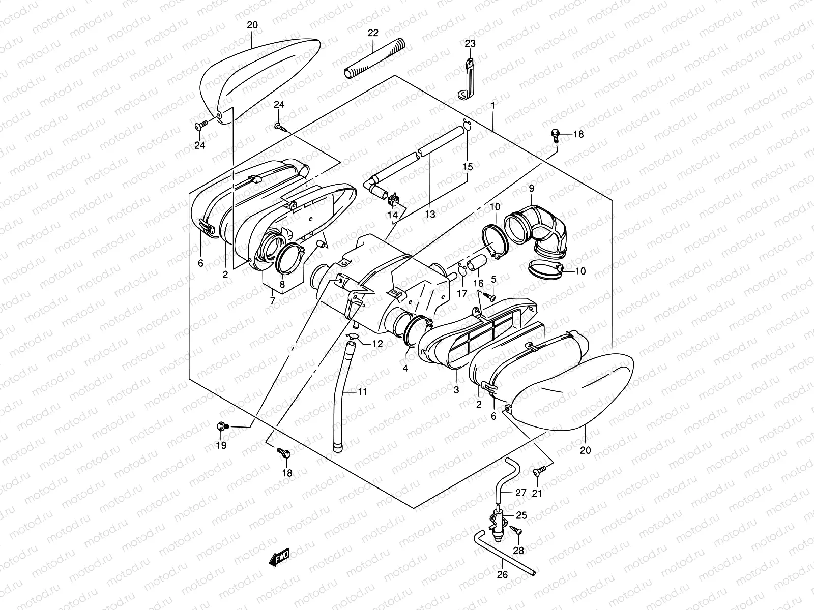 11A - AIR CLEANER (MODEL K2/K3/K4)