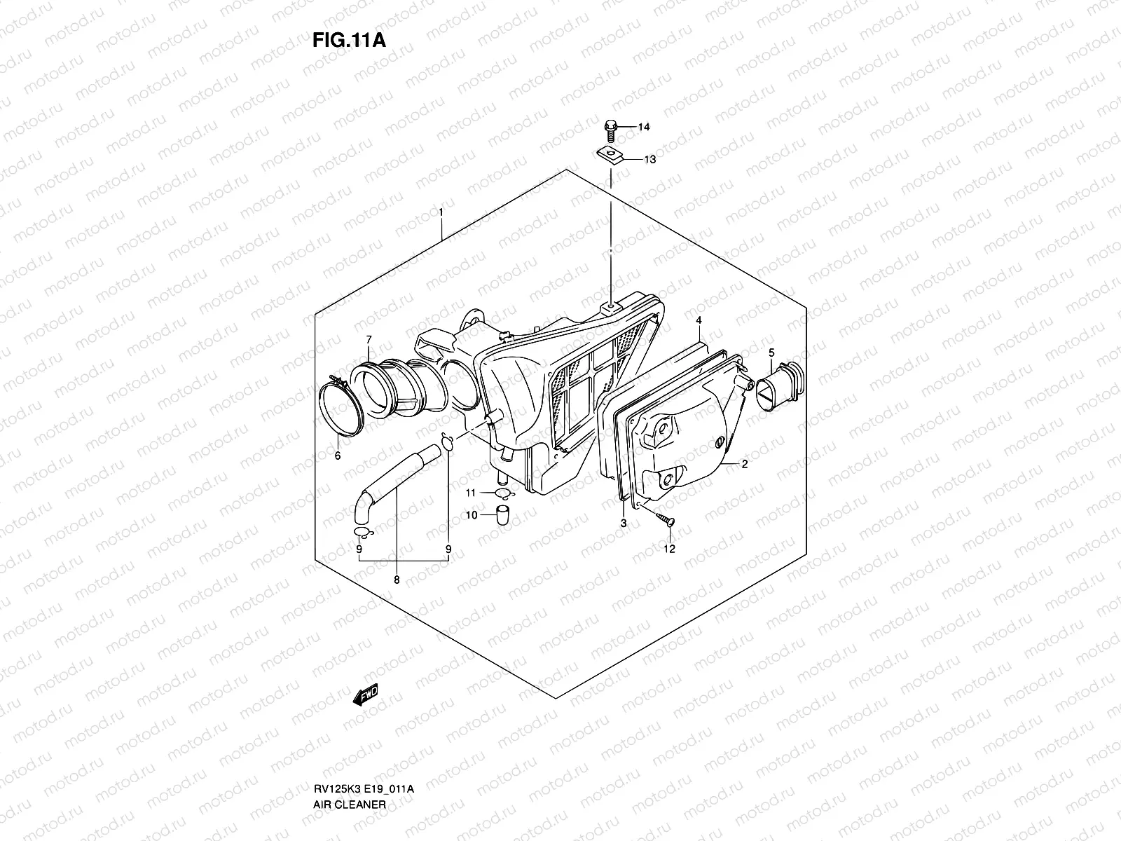 11A - AIR CLEANER (MODEL K7)