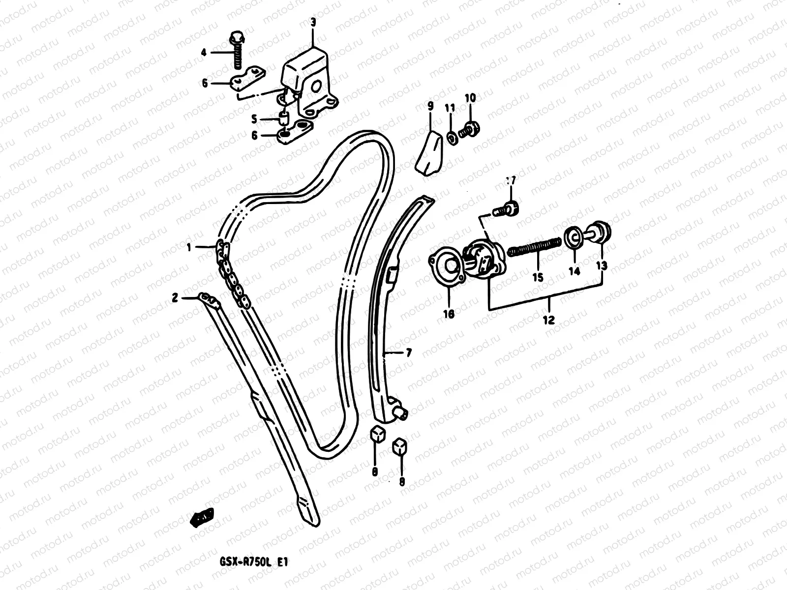 11A - CAM CHAIN (MODEL L)