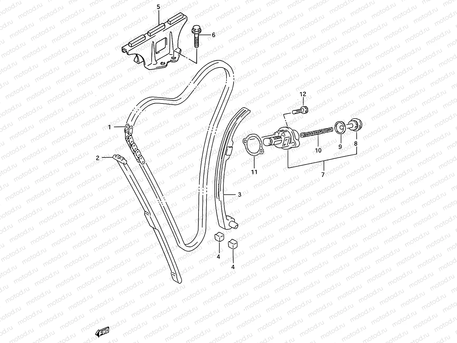 11A - CAM CHAIN (MODEL T)