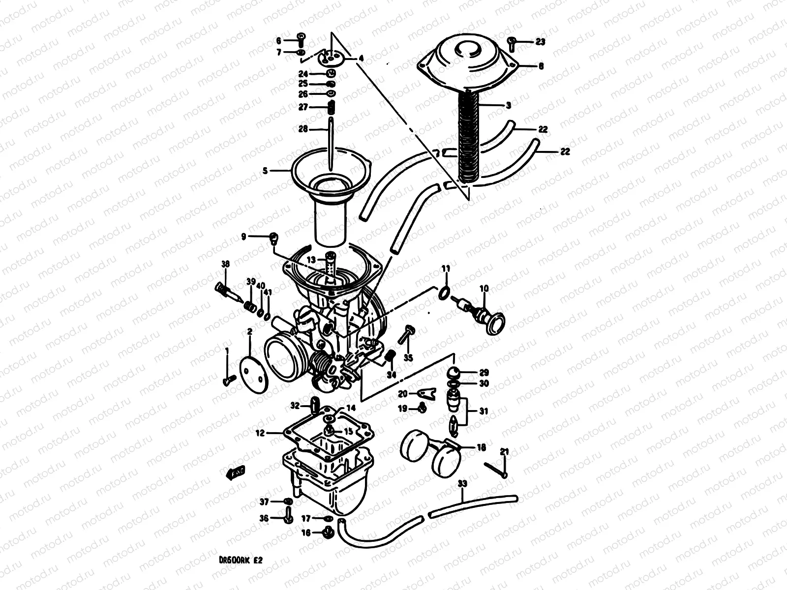 11A - CARBURETOR (MODEL J E24 E.NO.139616~/MODEL K E24)