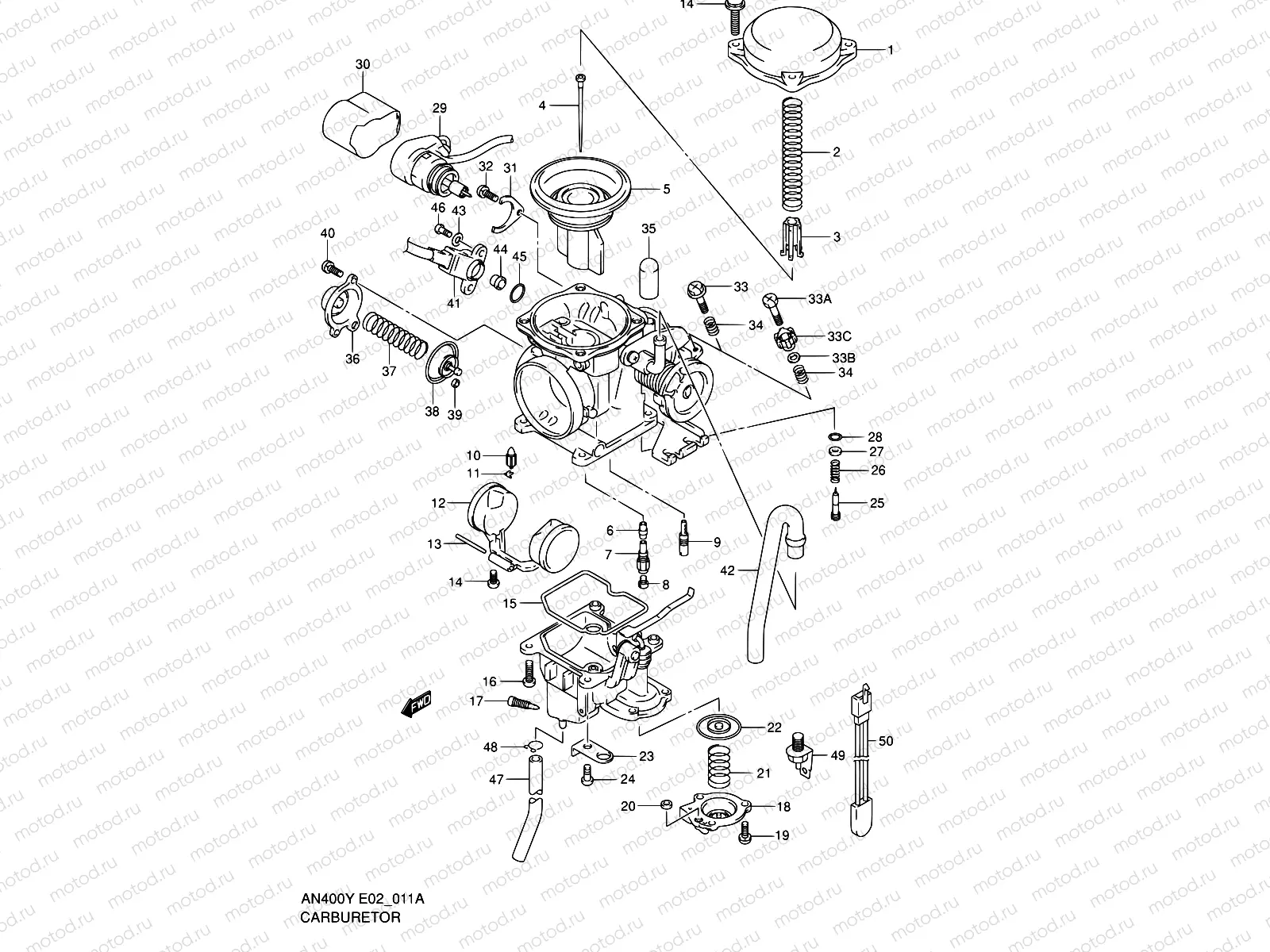 11A - CARBURETOR (MODEL K1/K2)