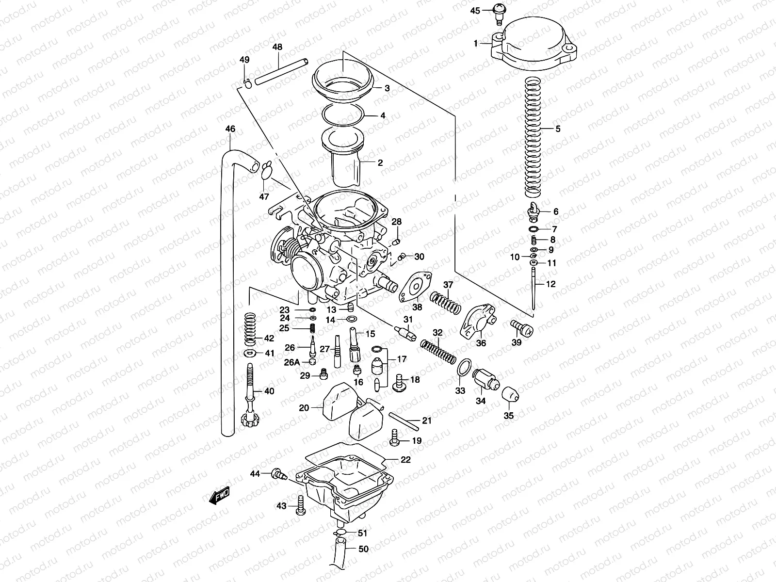 11A - CARBURETOR (MODEL K3)