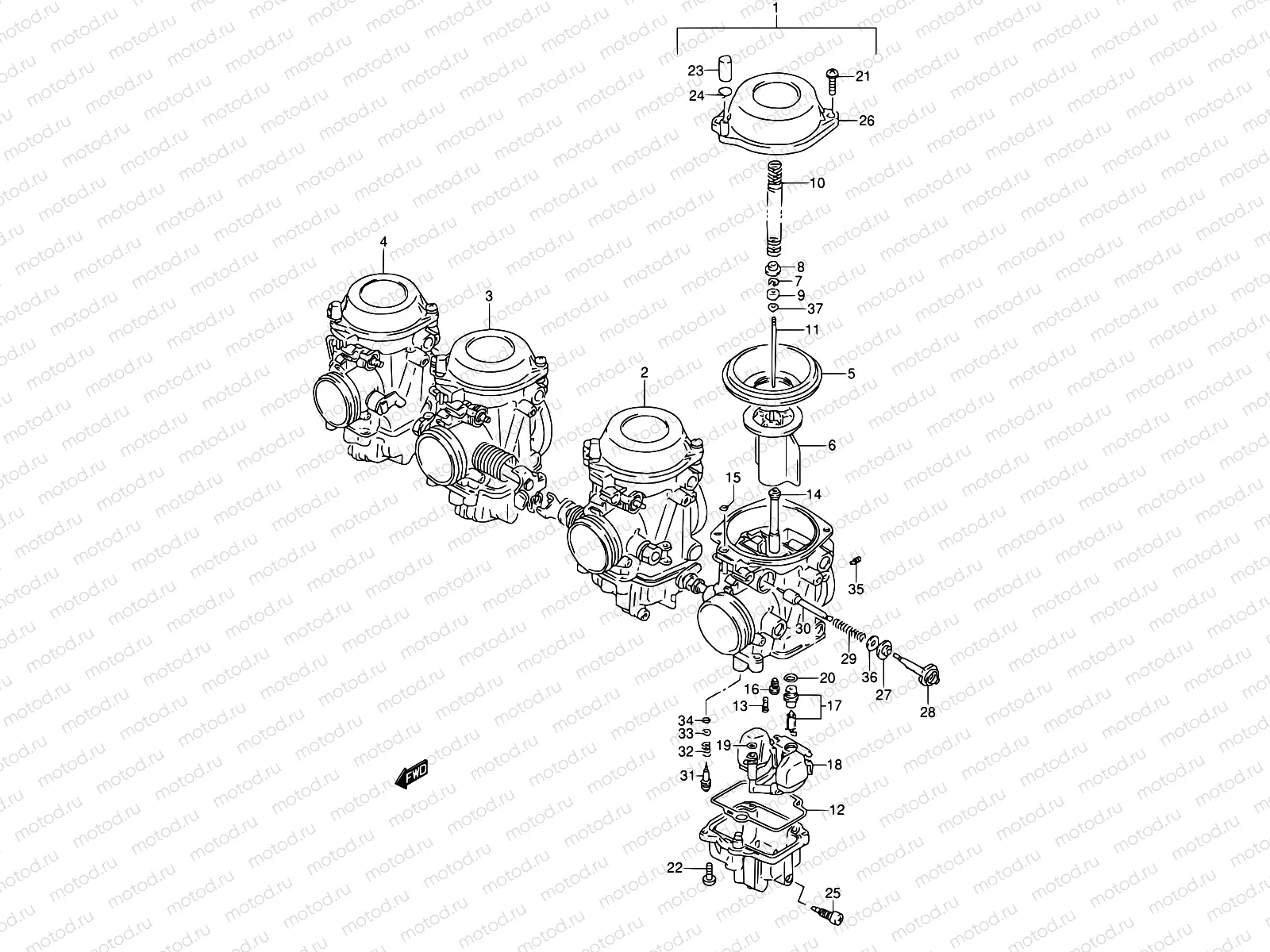 11A - CARBURETOR (MODEL V/W)