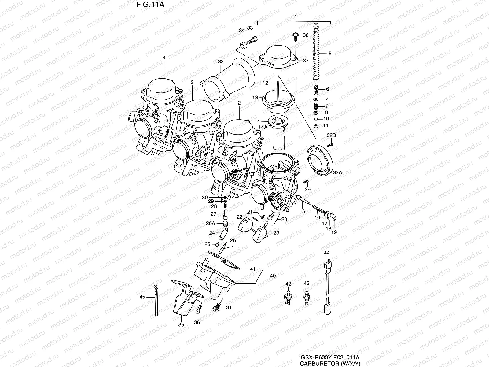11A - CARBURETOR (MODEL W/X/Y)