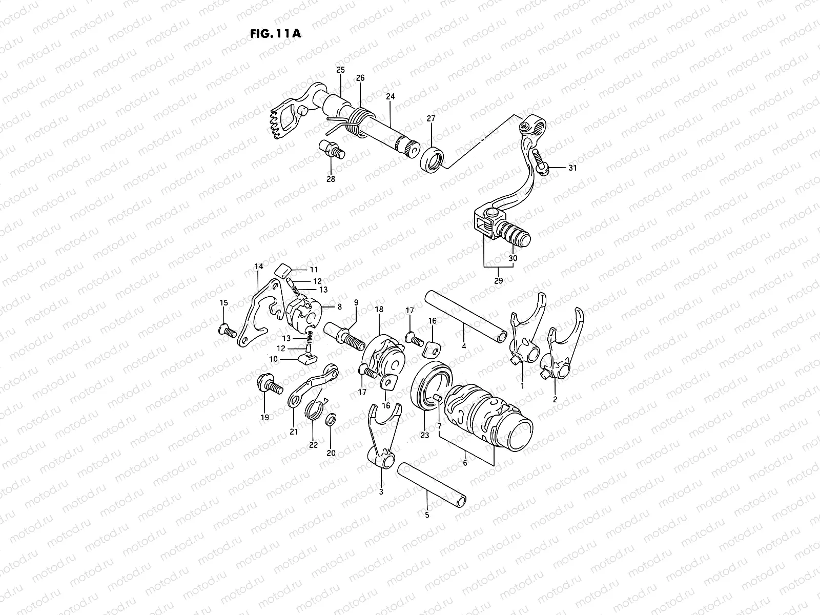 11A - GEAR SHIFTING (MODEL K/L/M/N/P/R/S)