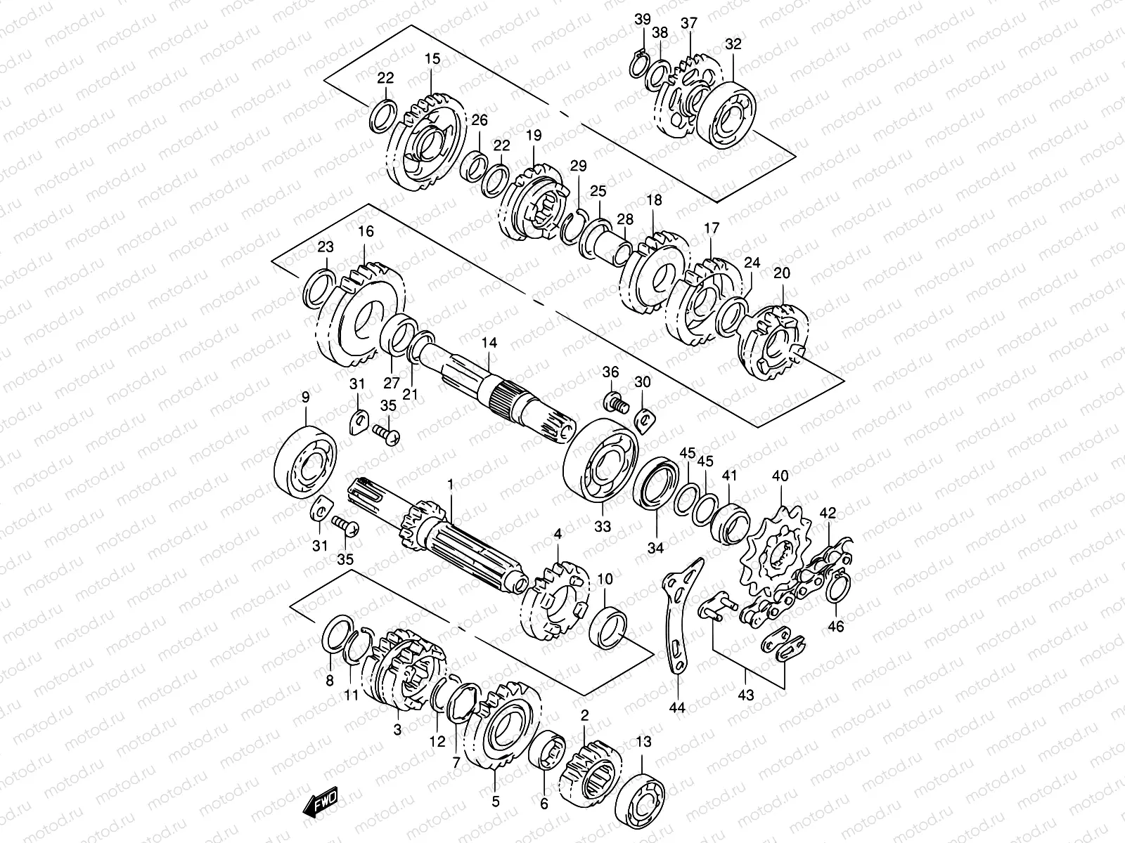 11A - TRANSMISSION (MODEL W/X/Y)