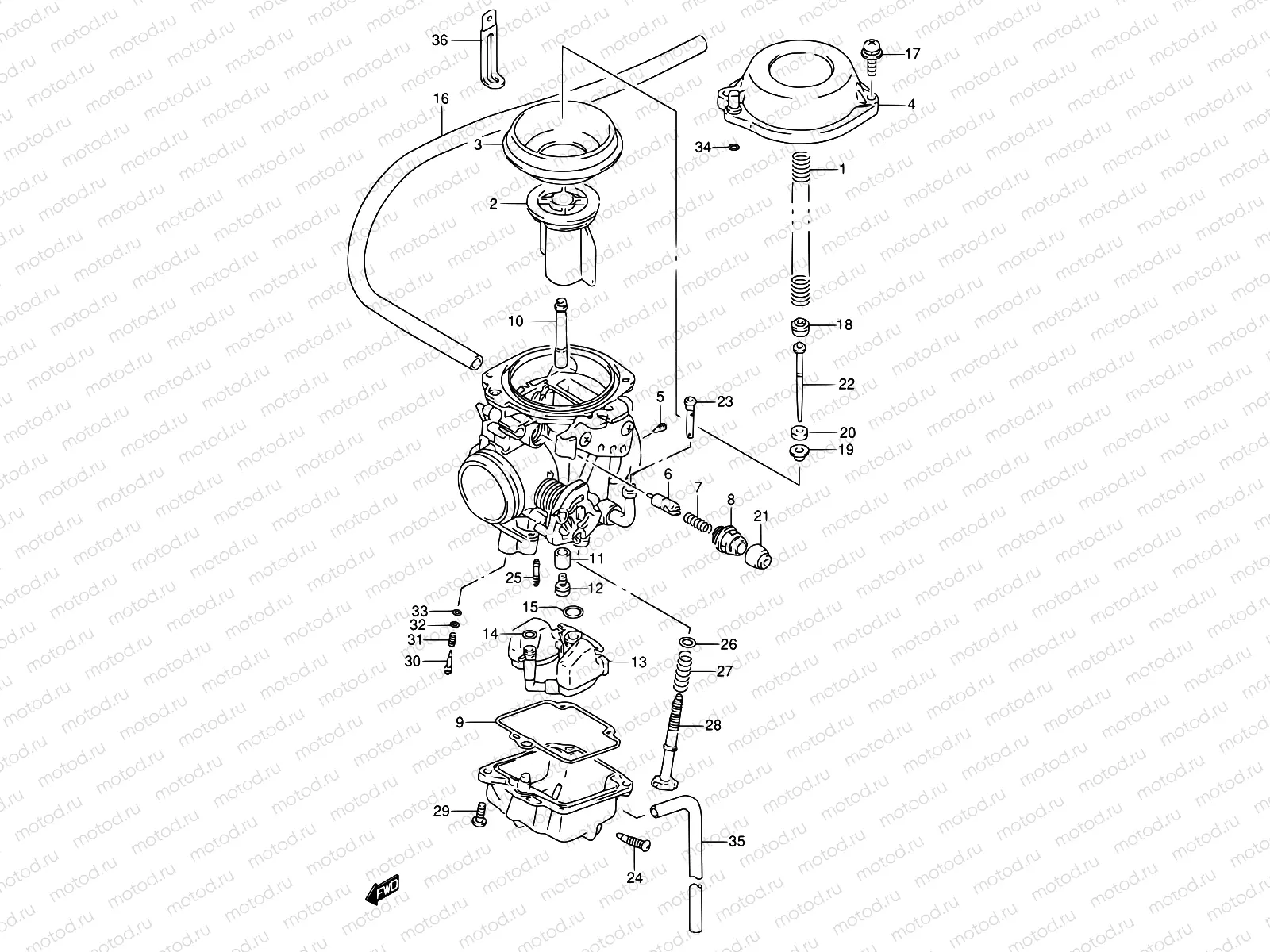 11B - CARBURETOR (DR650RSEUR/RSEUS E22)