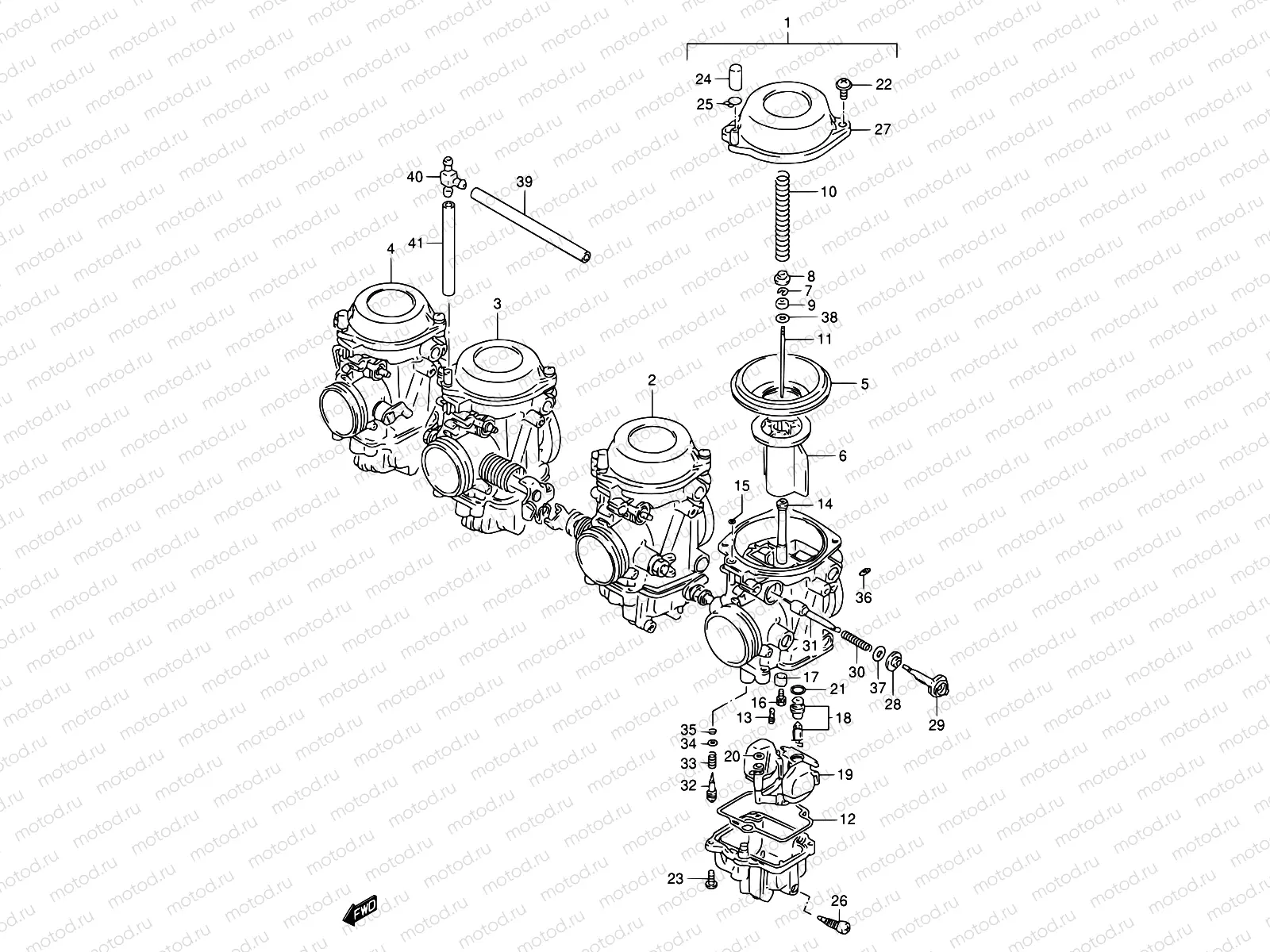 11B - CARBURETOR (MODEL T/V/W)