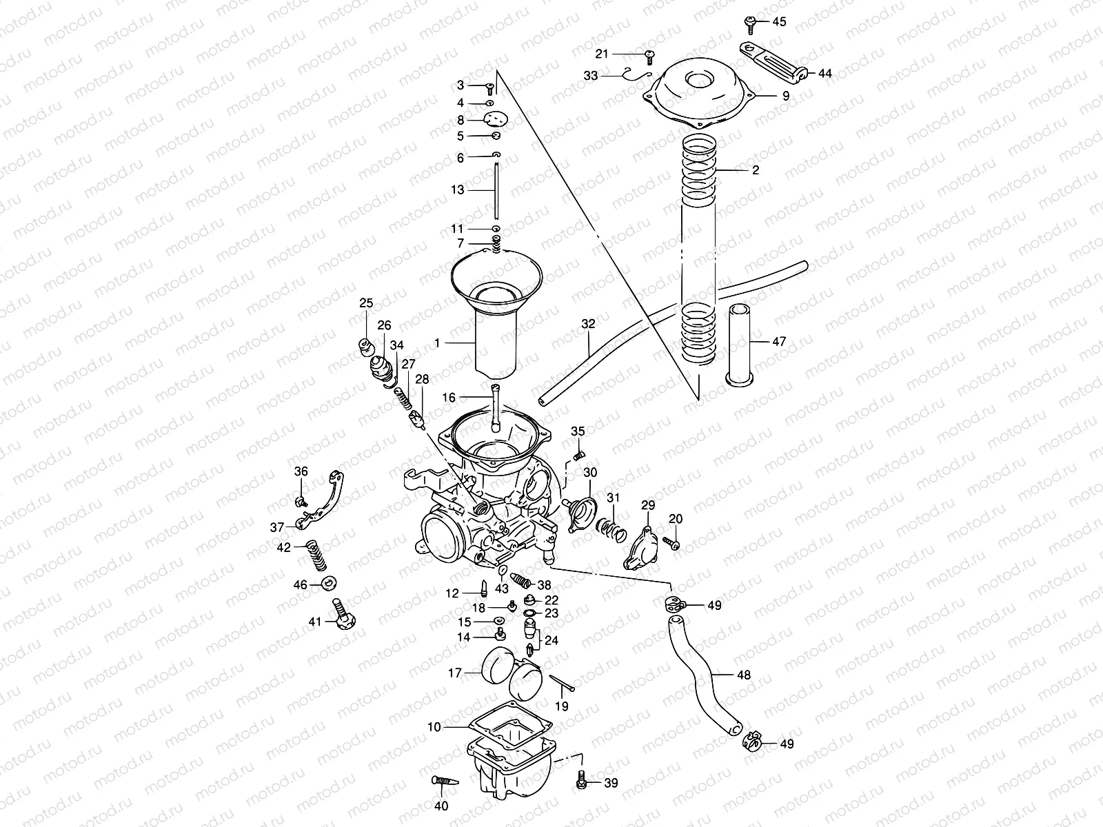 11B - CARBURETOR (REAR:E18)