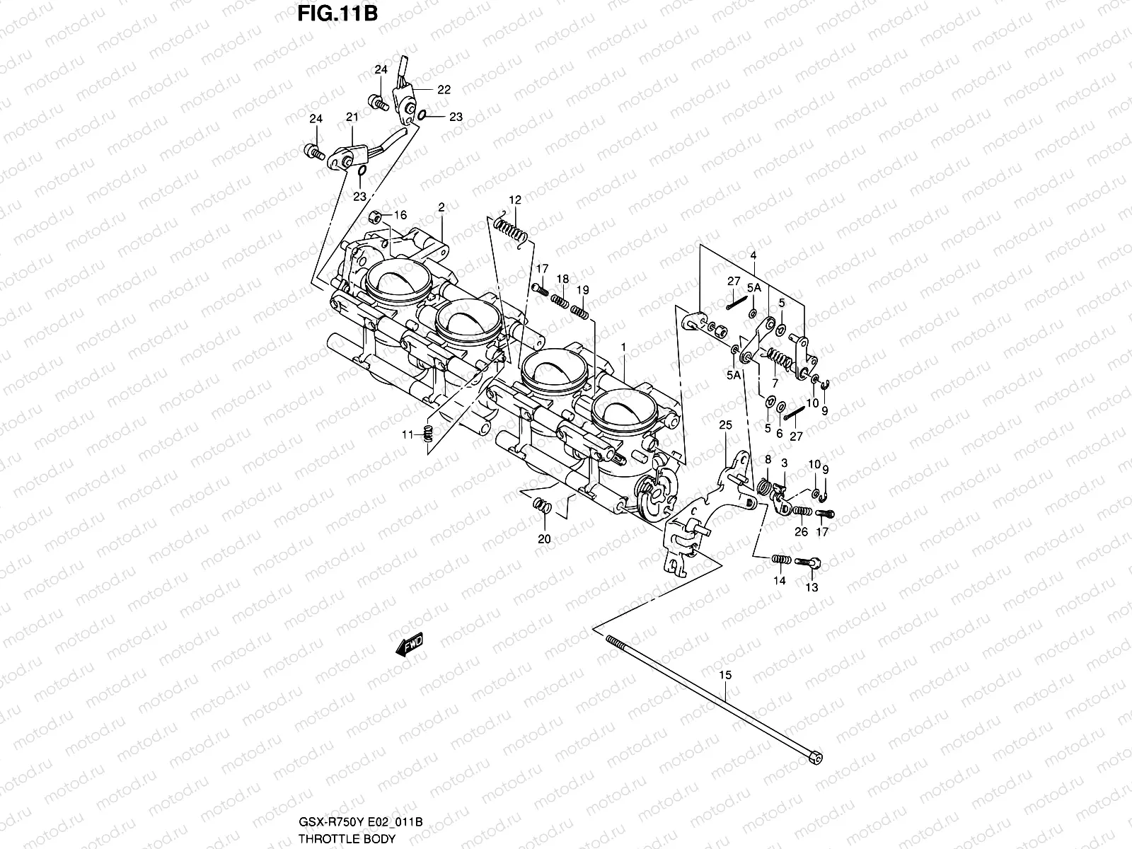 11B - THROTTLE BODY (MODEL K2)