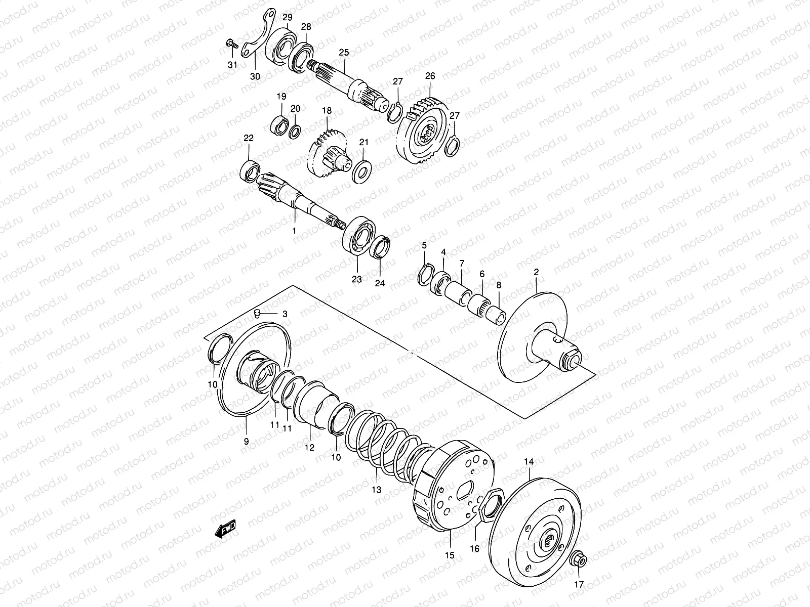 11C - TRANSMISSION (2)(MODEL P:F.NO.100296~/MODEL R)