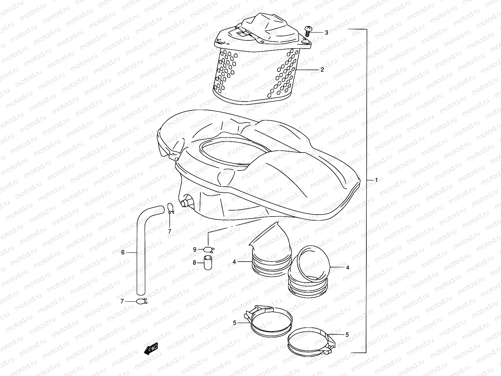 12 - AIR CLEANER (MODEL W/X/Y)