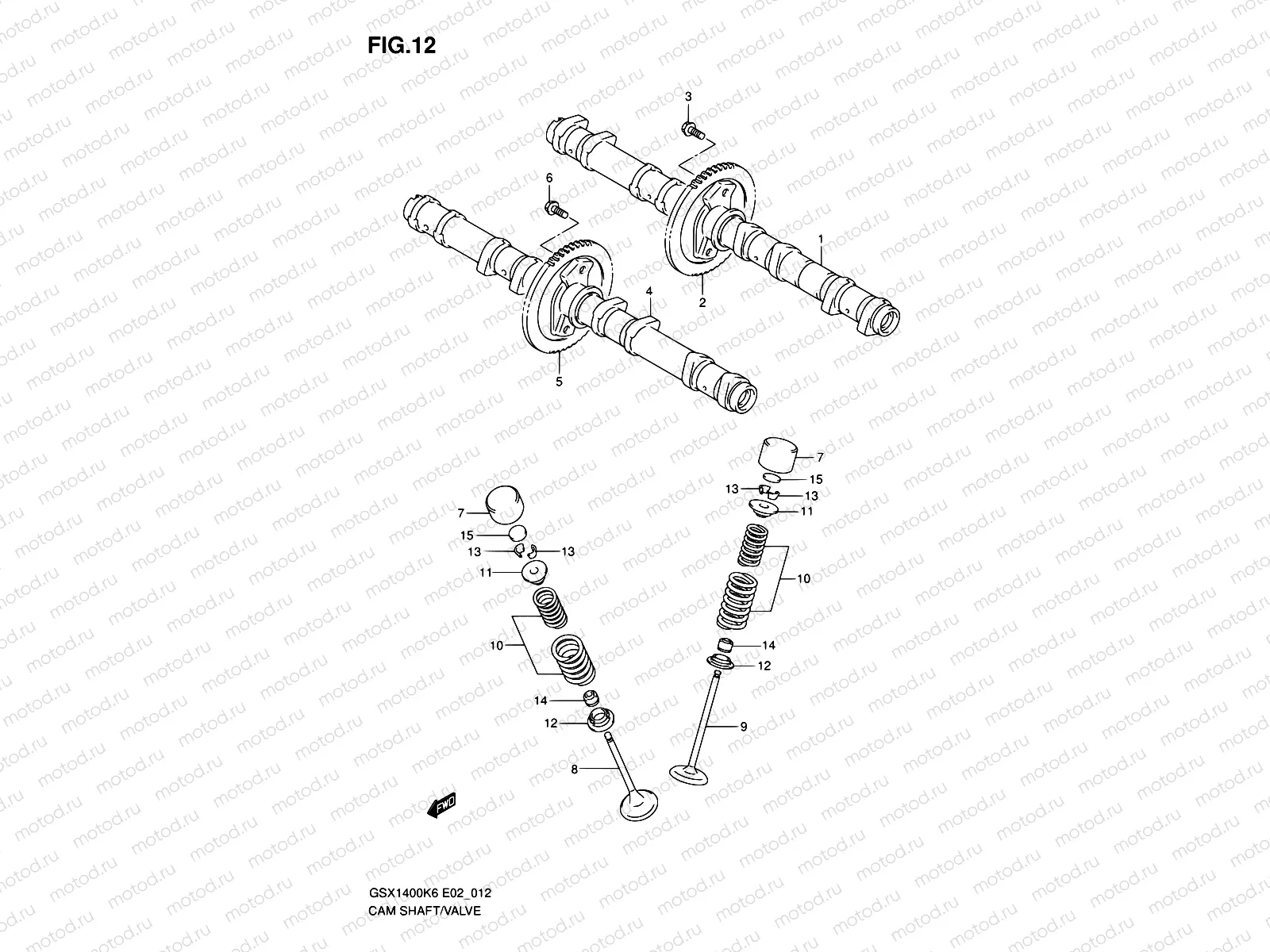 12 - CAM SHAFT/VALVE