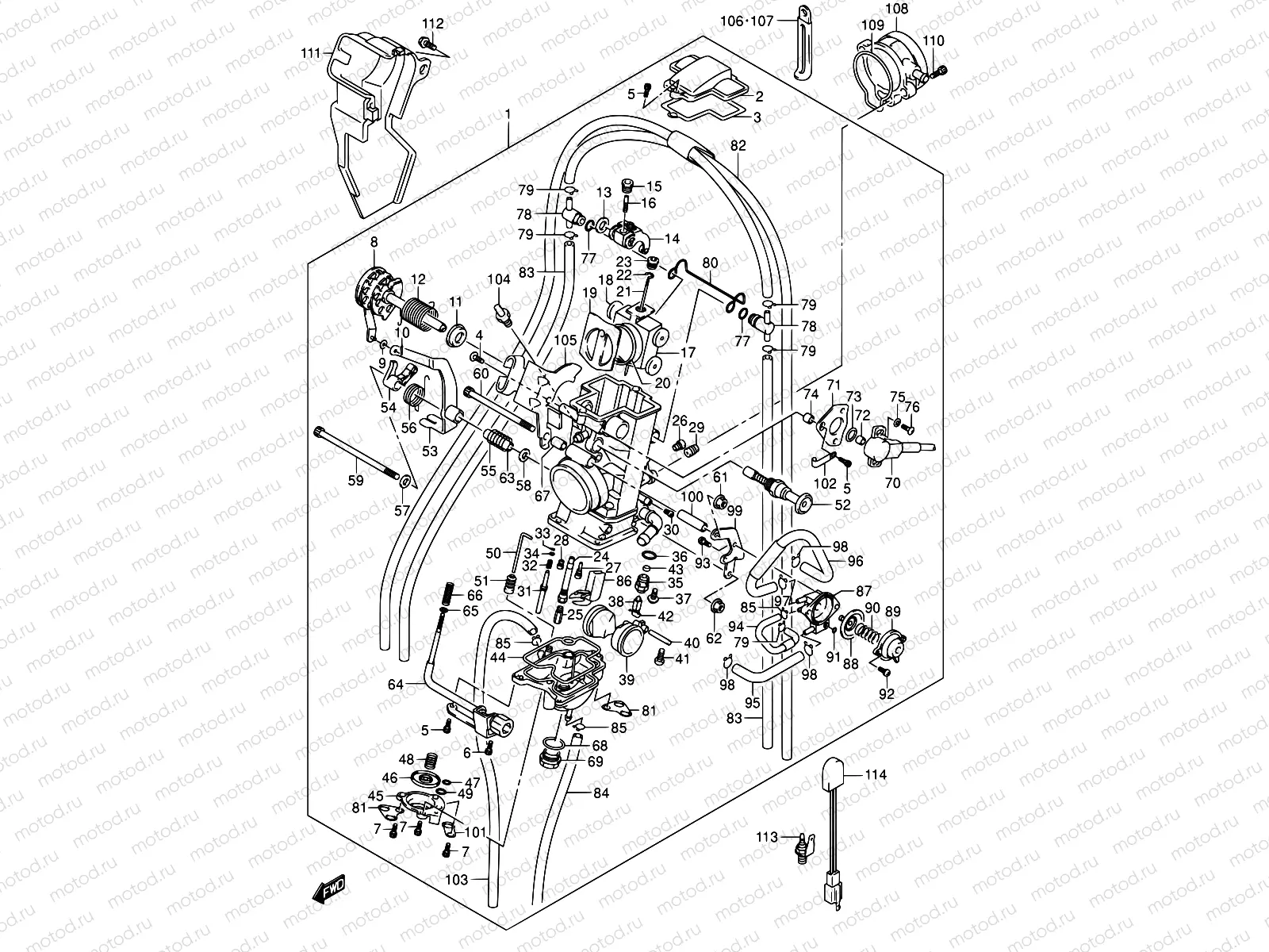12 - CARBURETOR (FOR E03,E28)