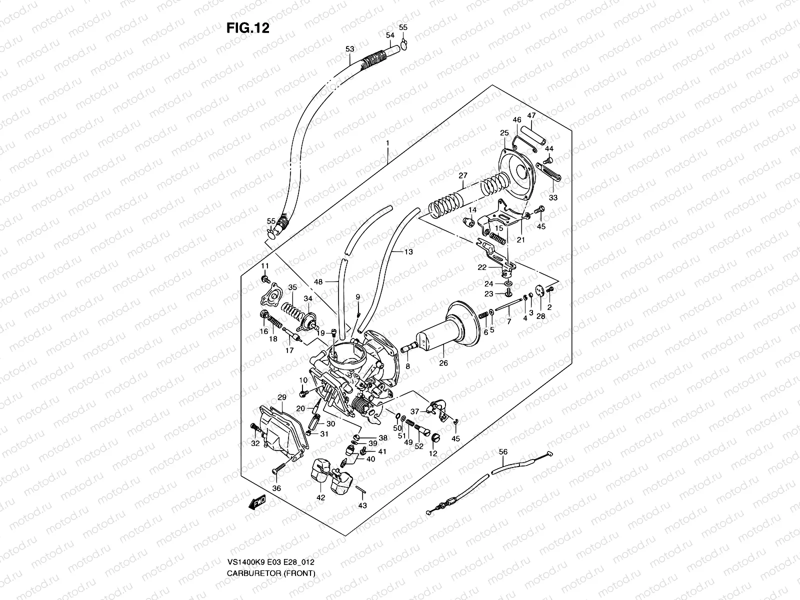 12 - CARBURETOR (FRONT)