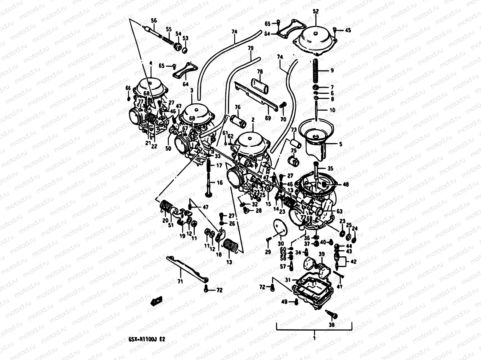 12 - CARBURETOR (MODEL G/H)