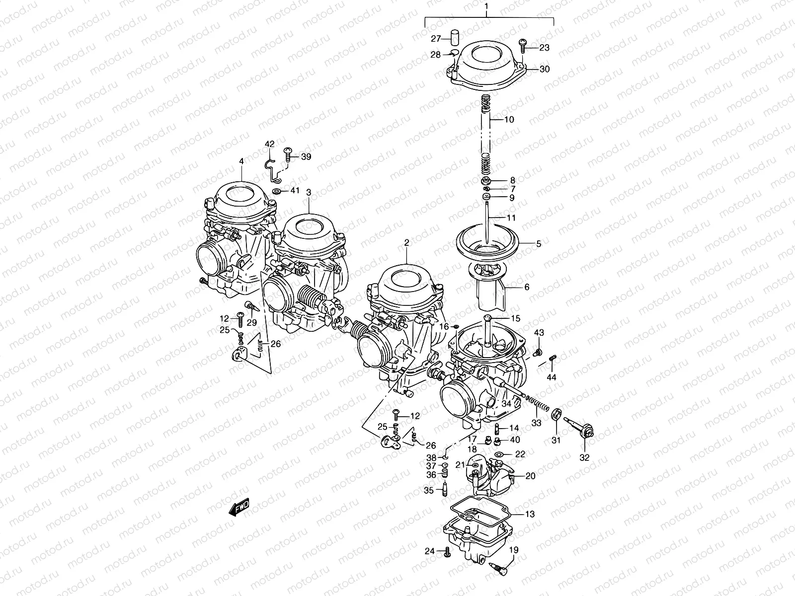 12 - CARBURETOR (MODEL K/L/M/N/P/R)