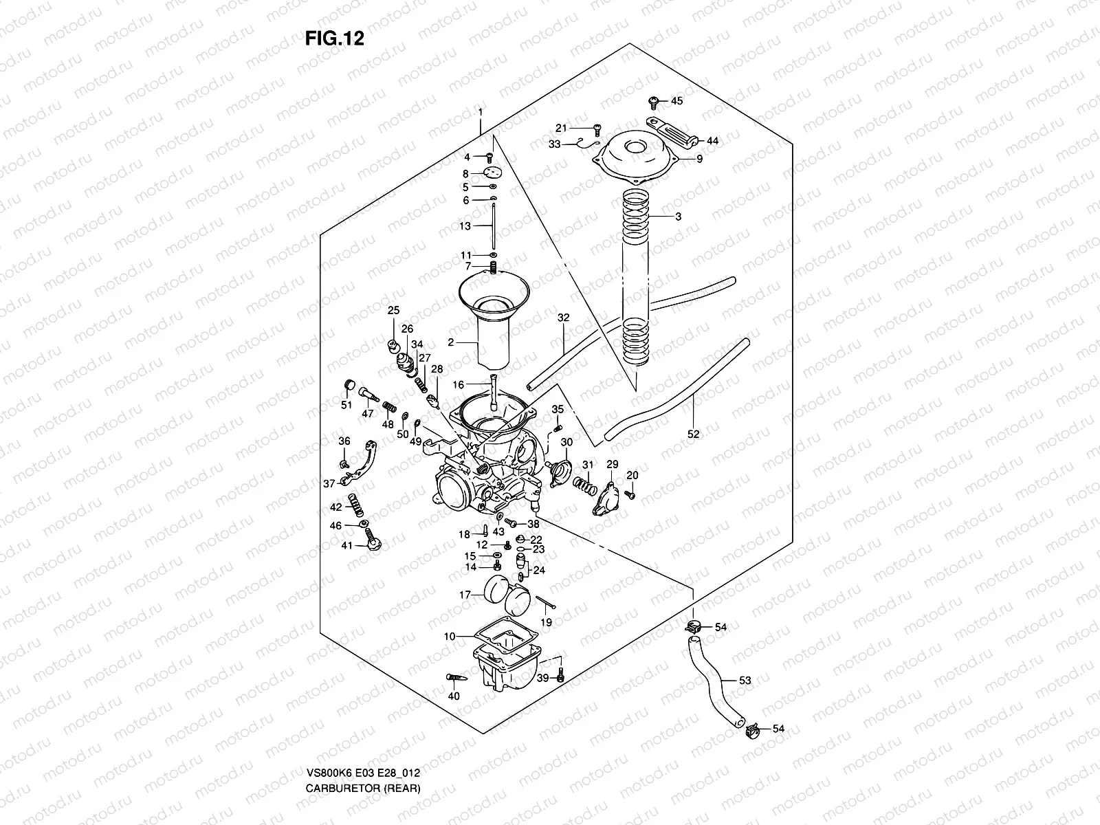 12 - CARBURETOR (REAR)