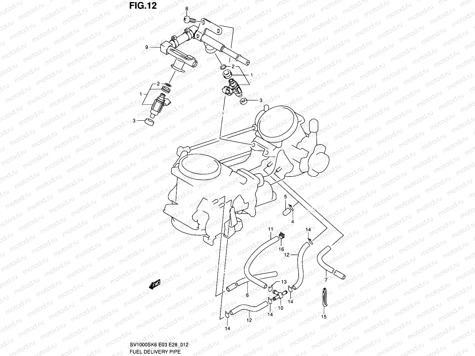 12 - FUEL DELIVERY PIPE