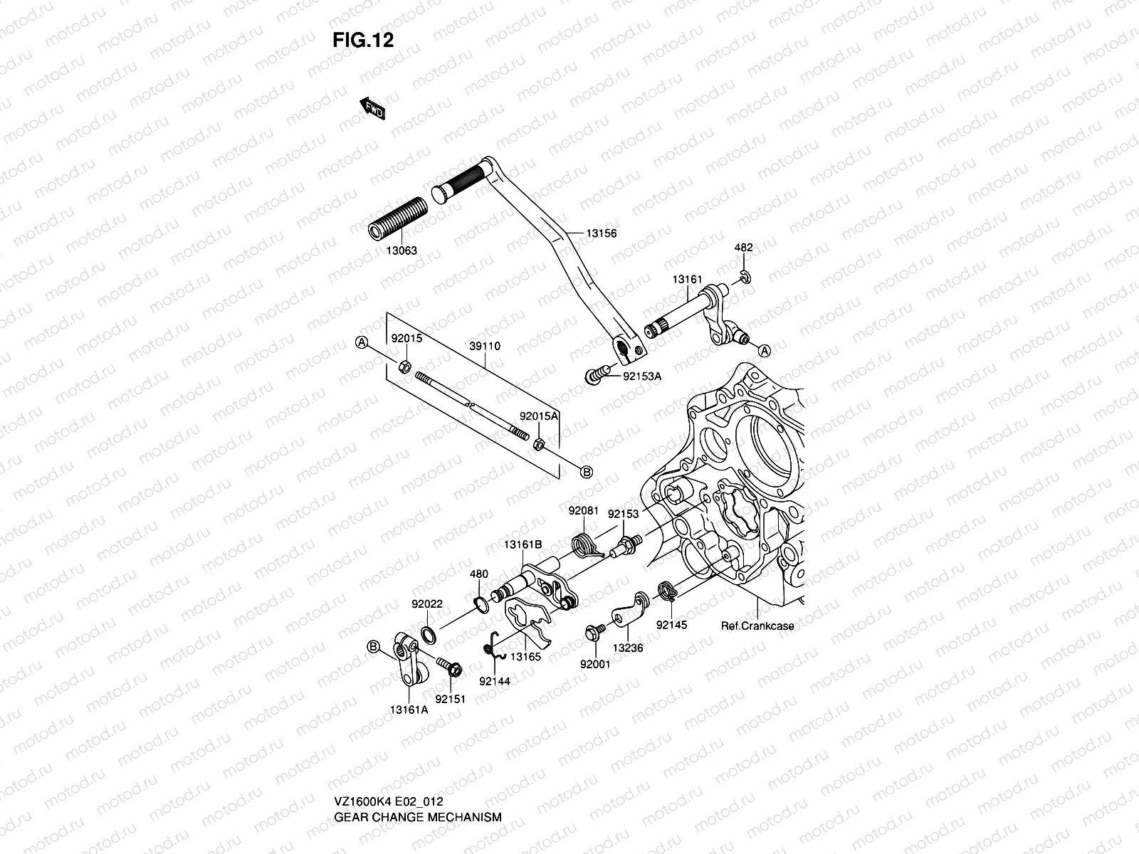 12 - GEAR CHANGE MECHANISM