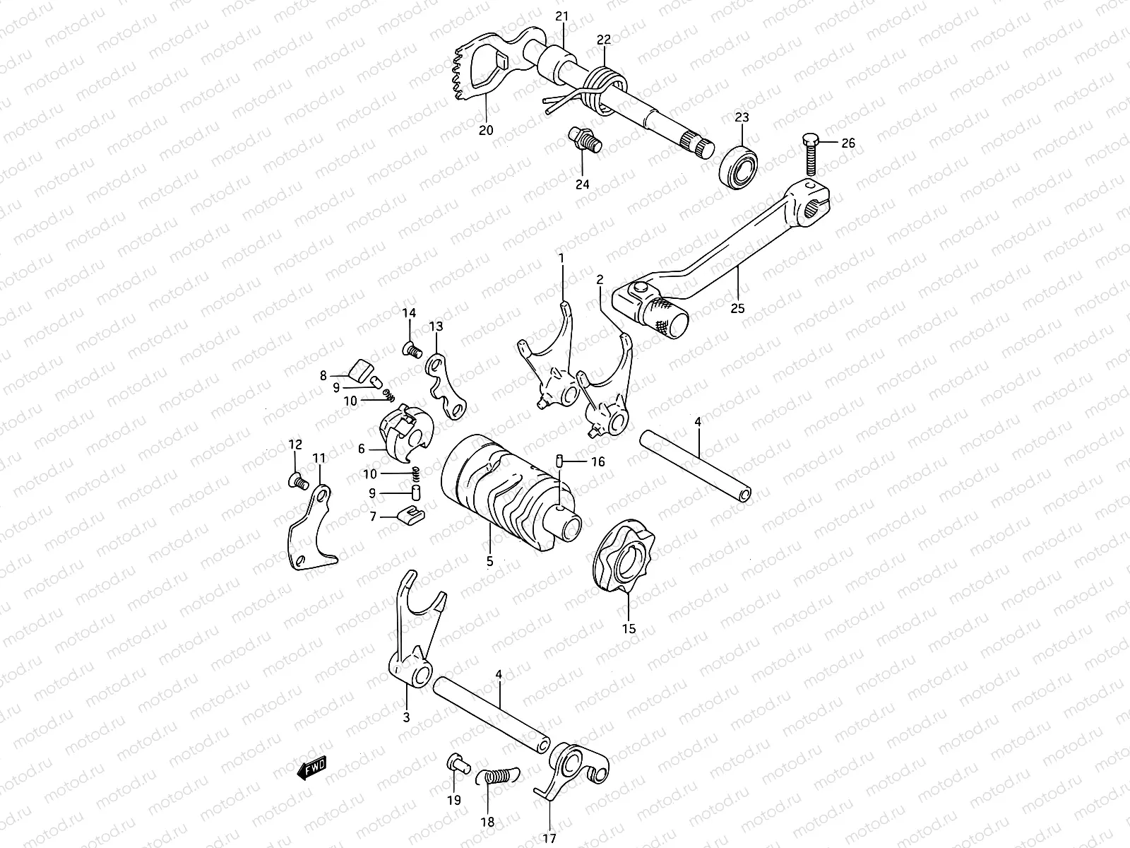 12 - GEAR SHIFTING (MODEL G/H/J)