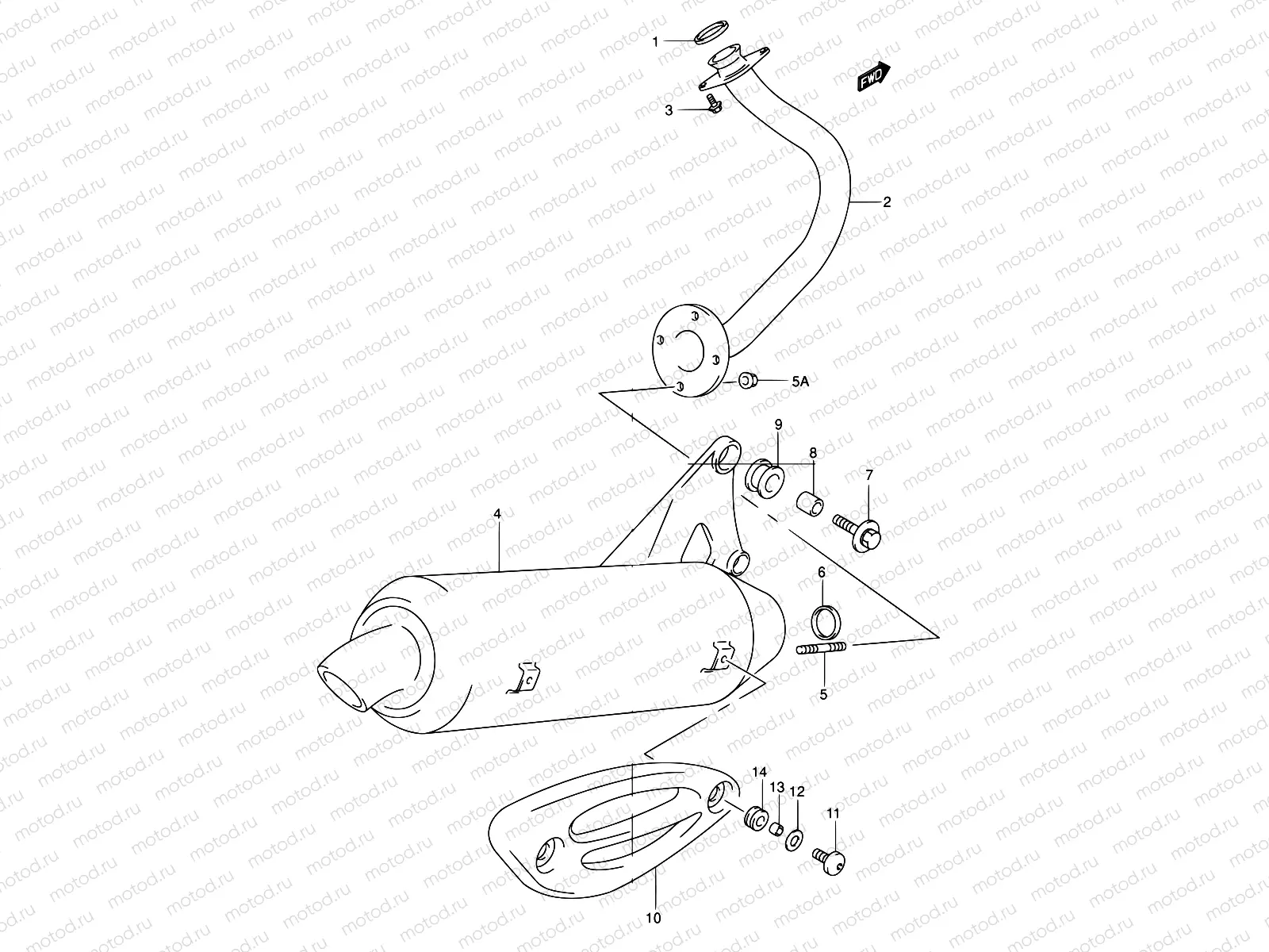 12 - MUFFLER (MODEL X)