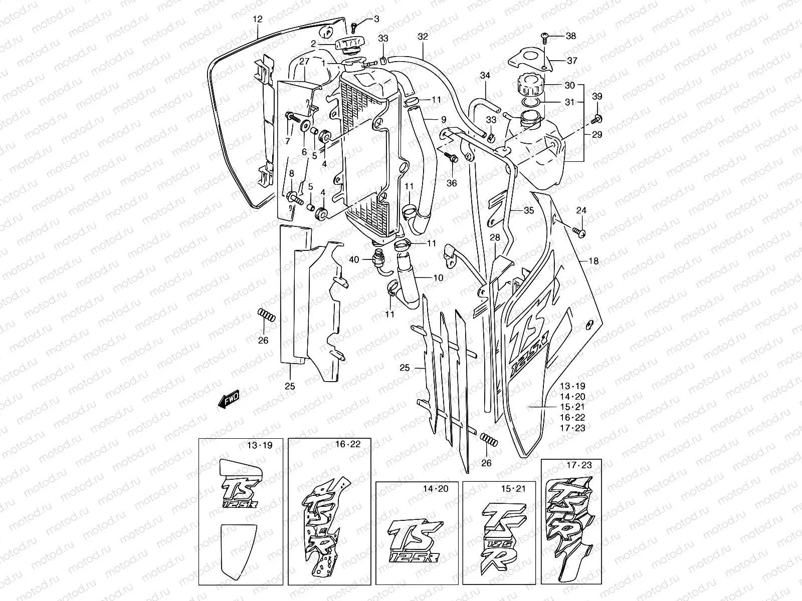 12 - RADIATOR (MODEL K/L/M/N)