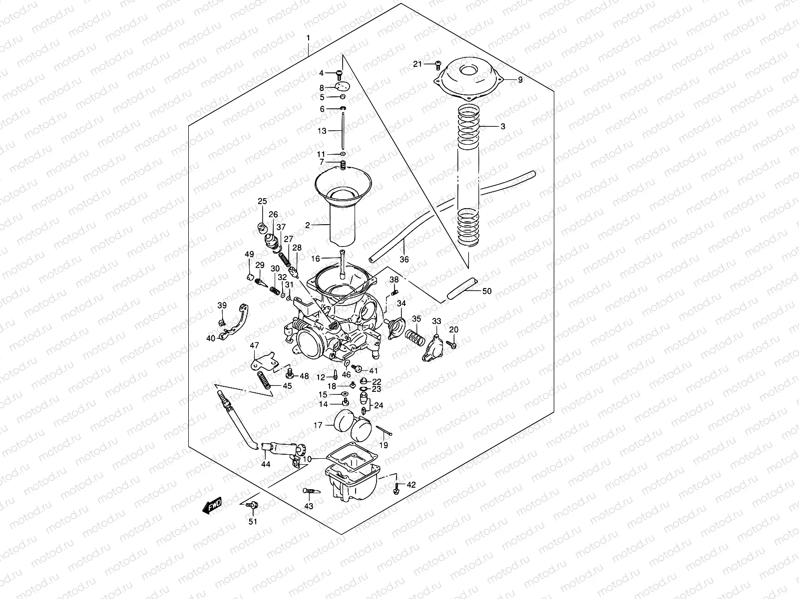12 - REAR CARBURETOR