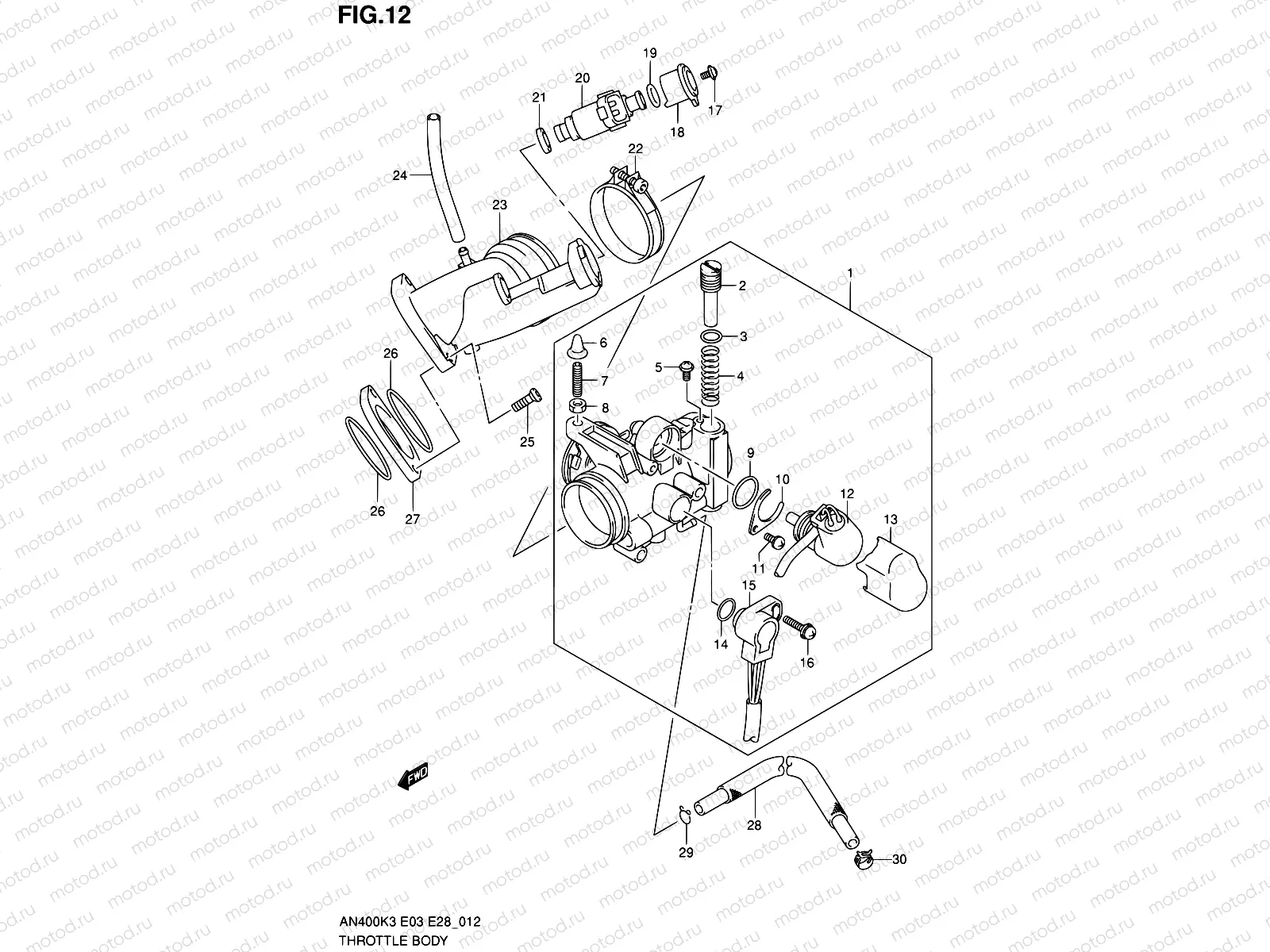 12 - THROTTLE BODY