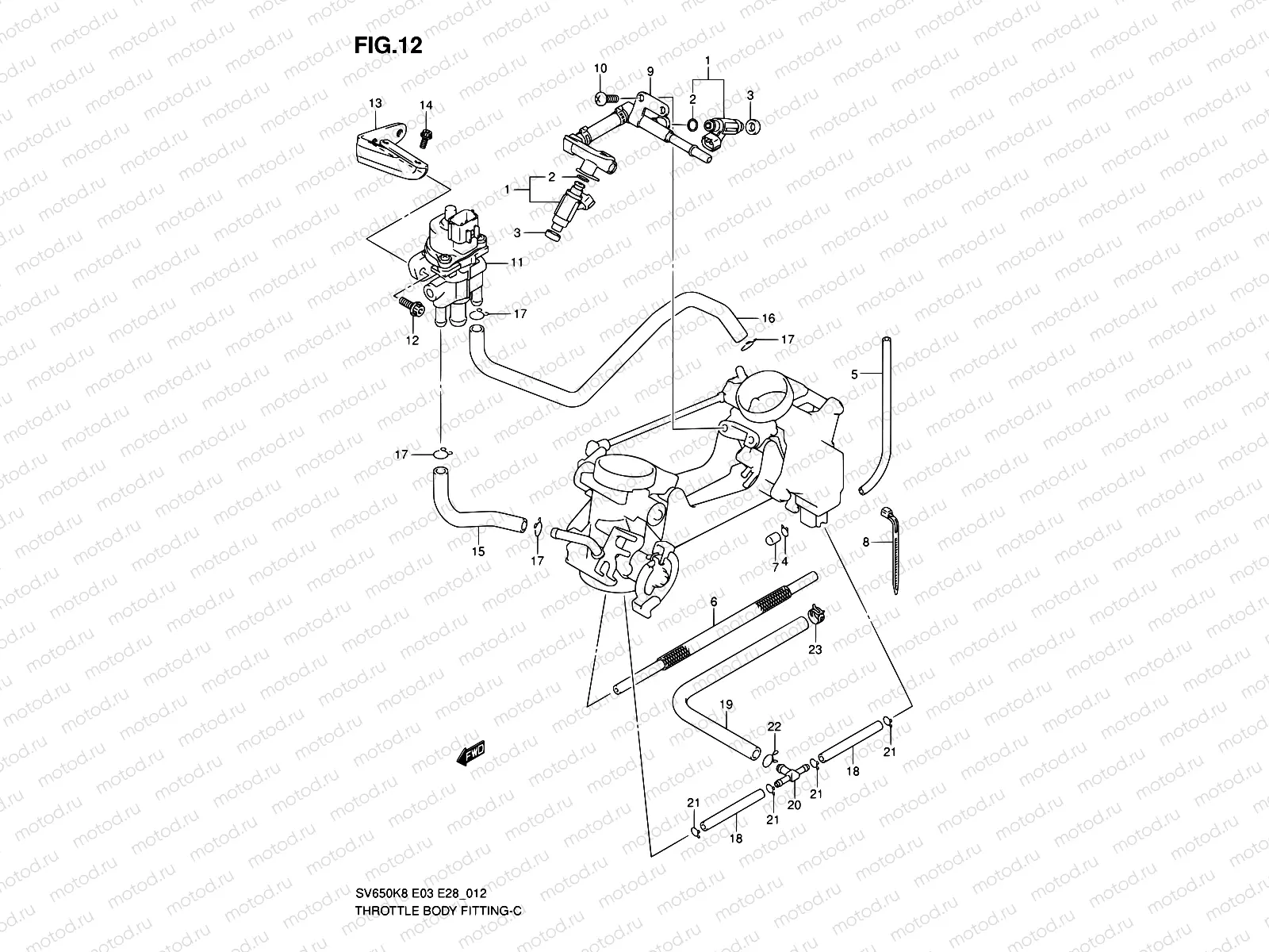 12 - THROTTLE BODY FITTING
