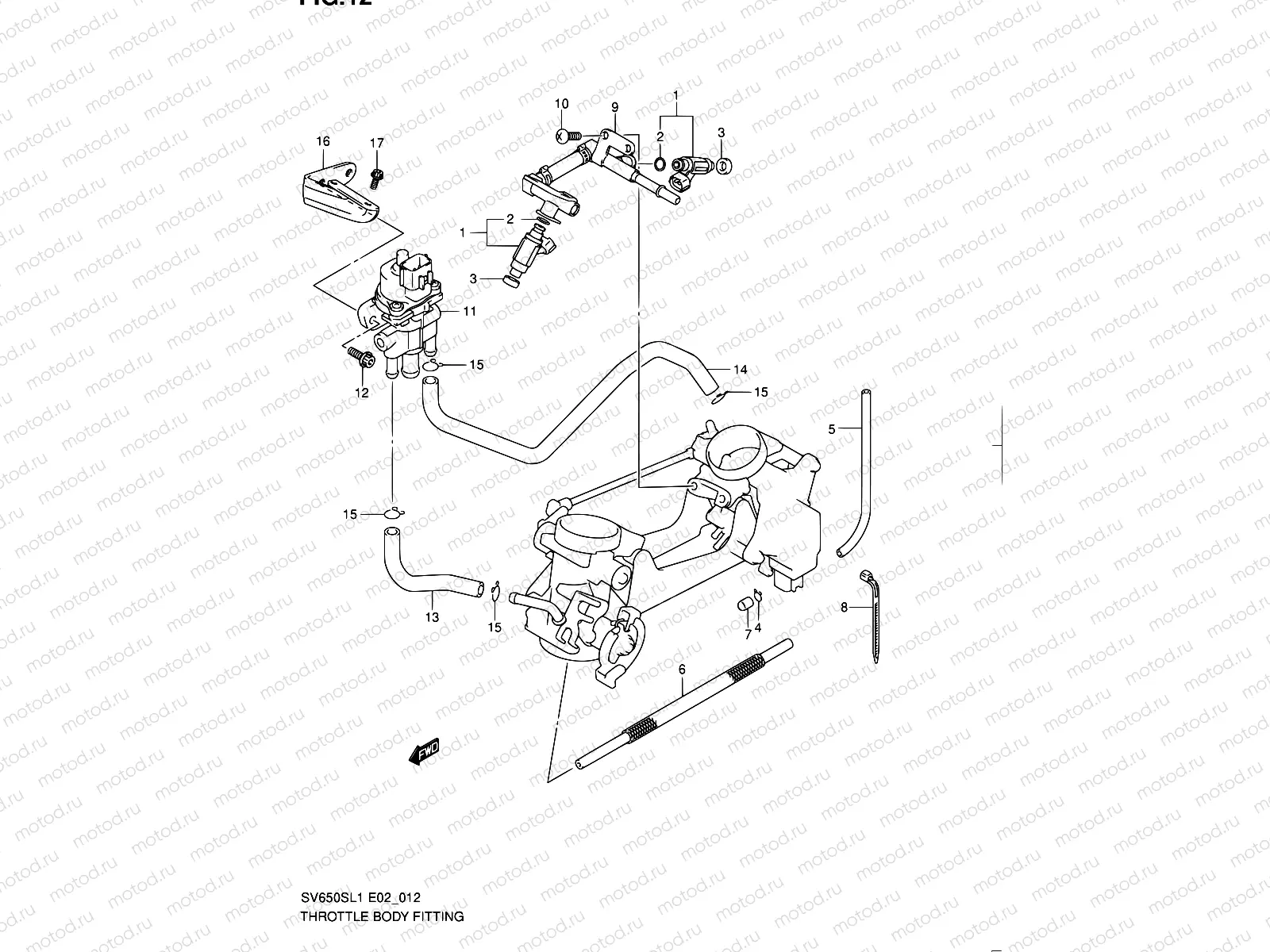 12 - THROTTLE BODY FITTING