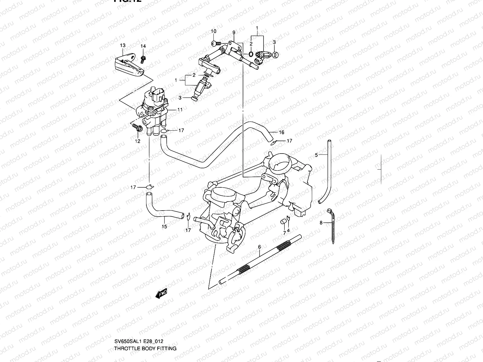 12 - THROTTLE BODY FITTING