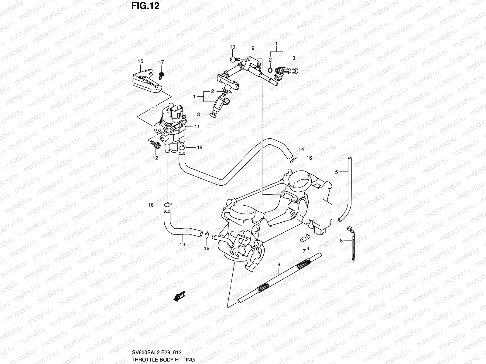12 - THROTTLE BODY FITTING
