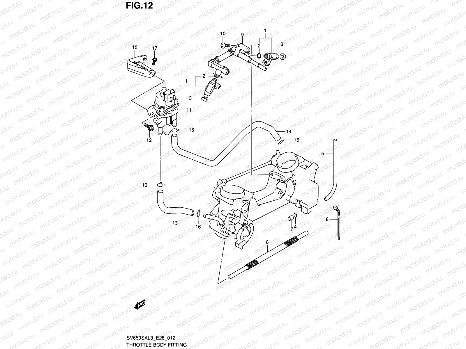 12 - THROTTLE BODY FITTING