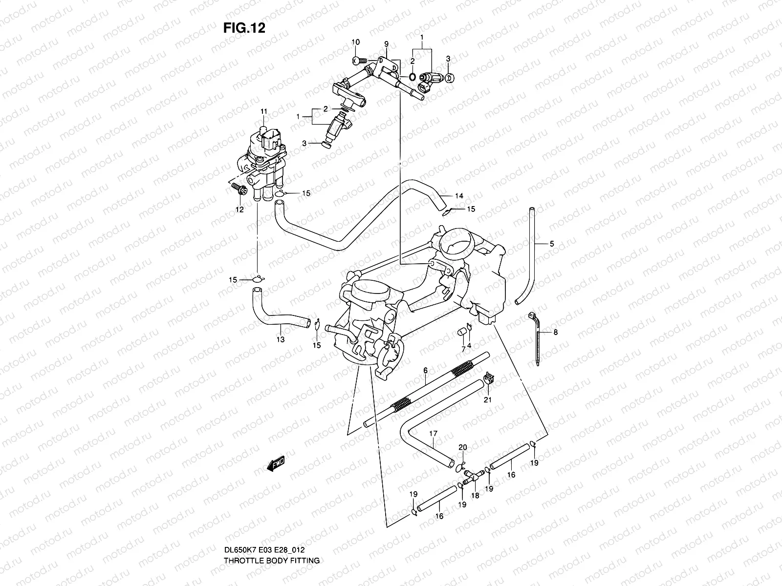 12 - THROTTLE BODY FITTING