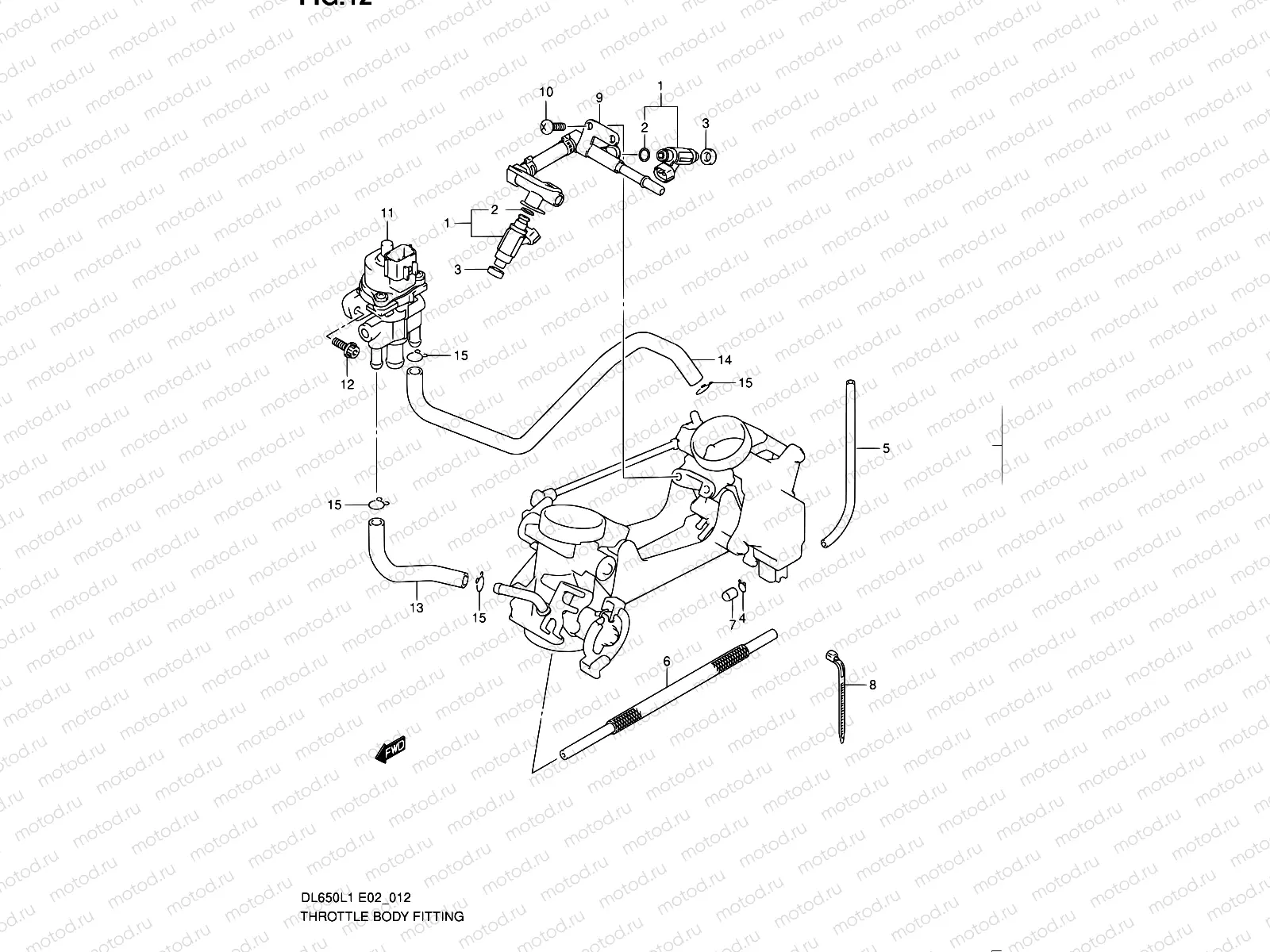 12 - THROTTLE BODY FITTING