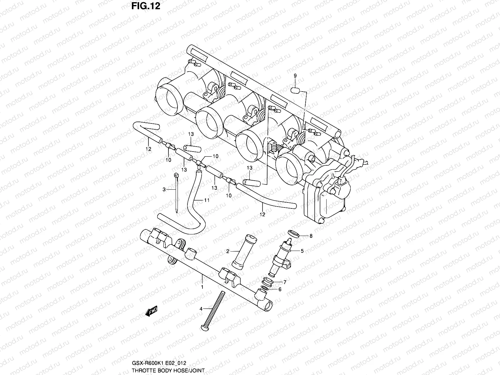 12 - THROTTLE BODY HOSE/JOINT