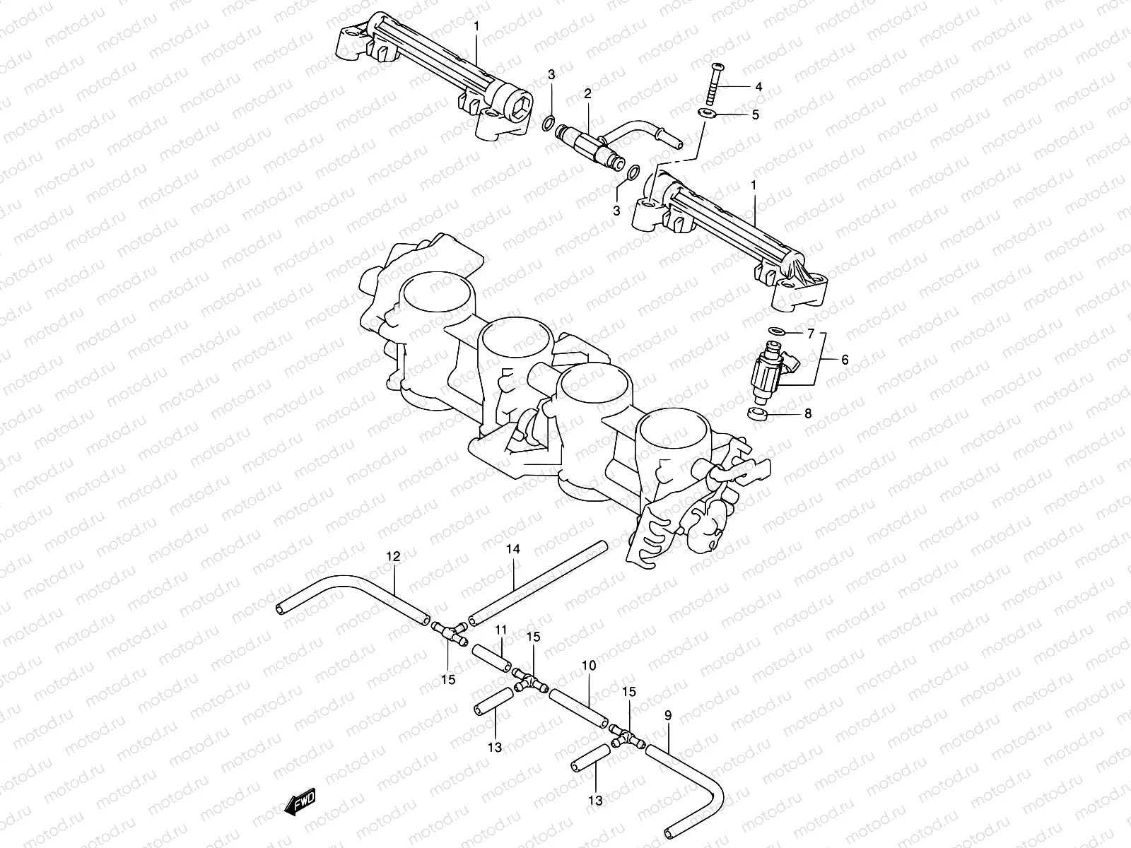 12 - THROTTLE BODY HOSE/JOINT
