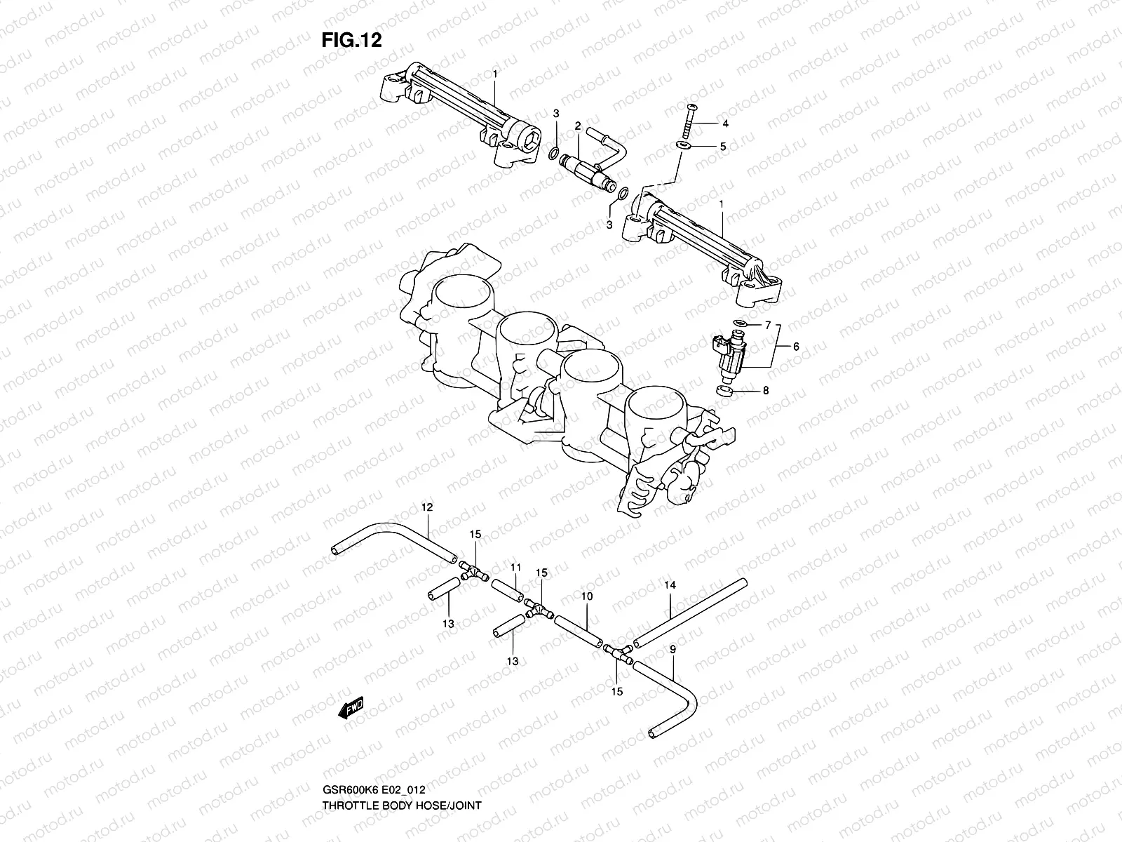 12 - THROTTLE BODY HOSE/JOINT