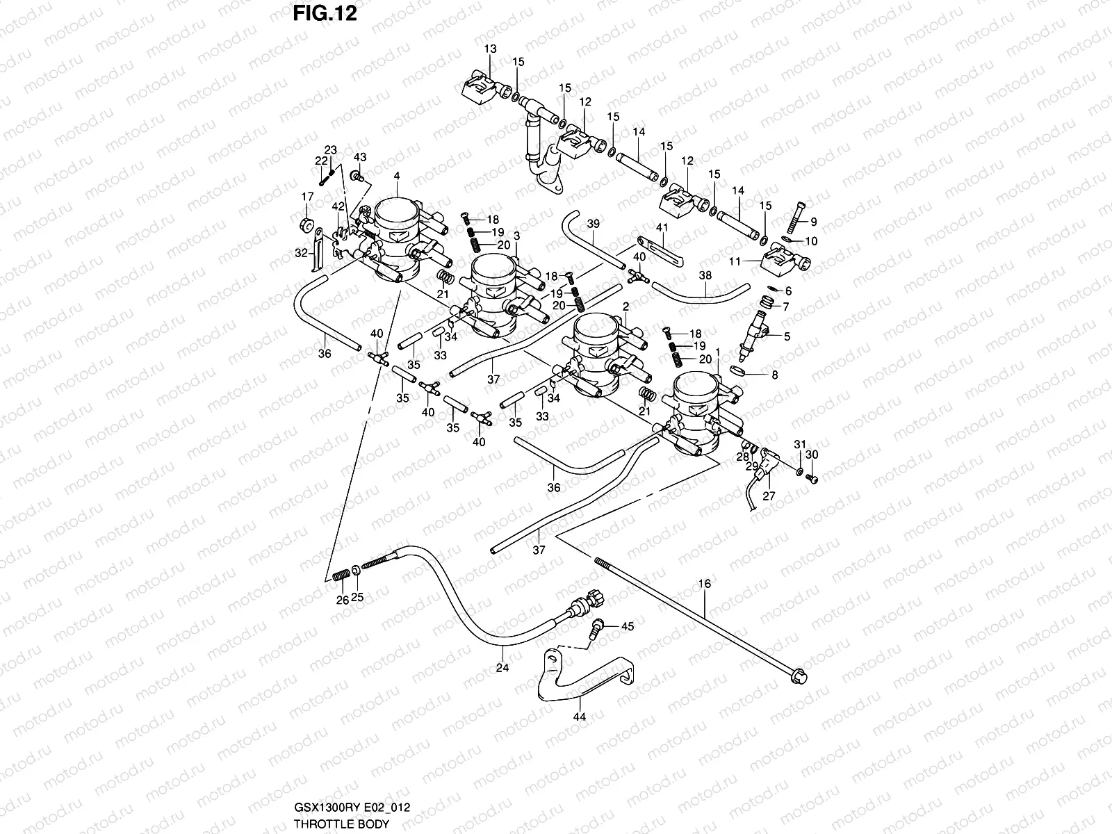 12 - THROTTLE BODY (MODEL X/Y)