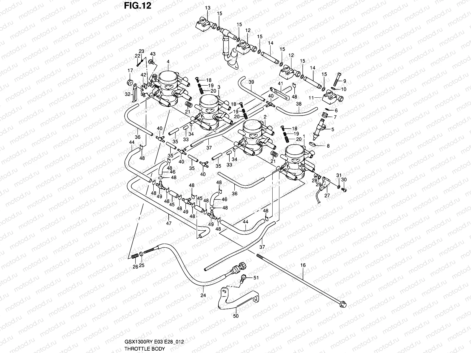 12 - THROTTLE BODY (MODEL X/Y)
