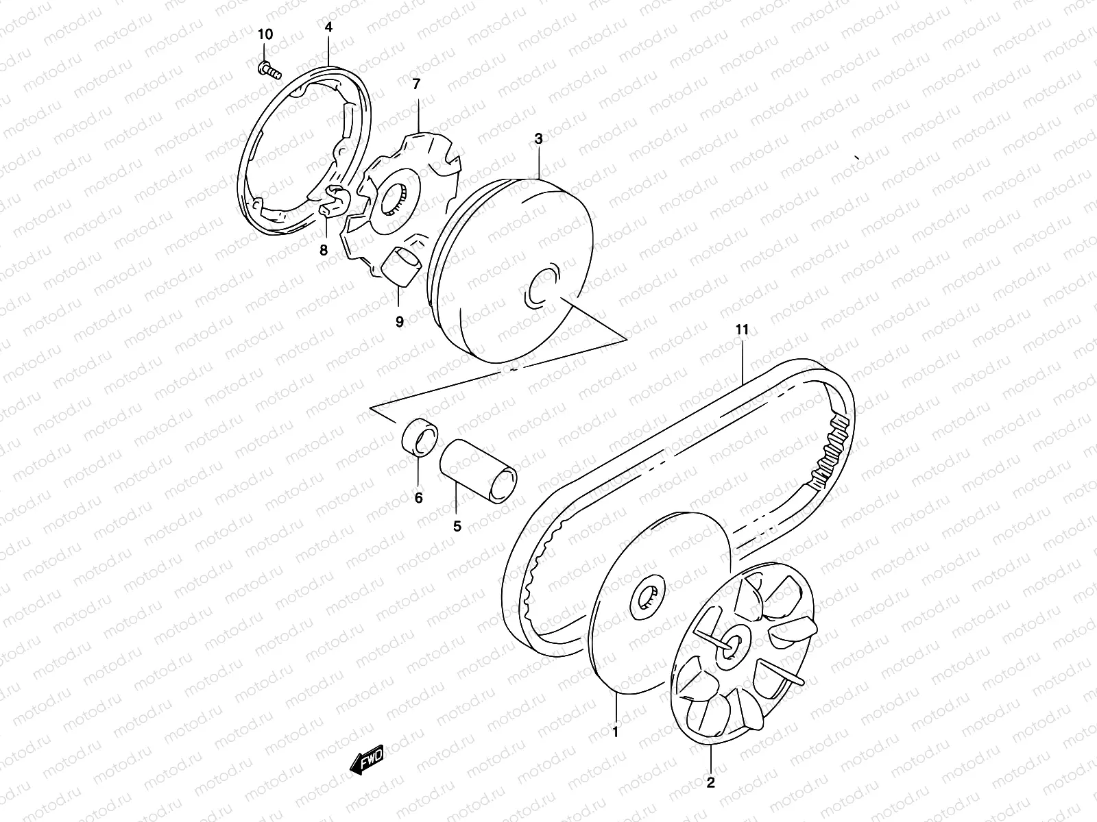 12 - TRANSMISSION (1) (MODEL AY50WR K1)