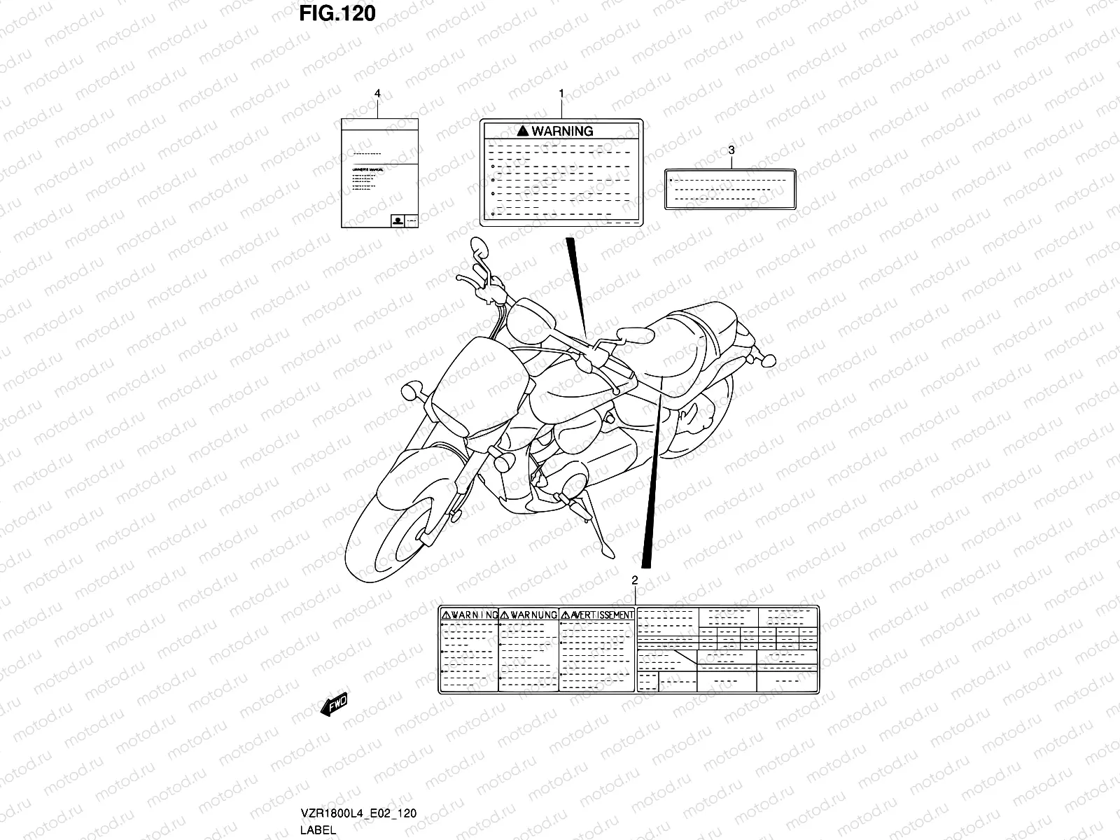 120 - LABEL (VZR1800L4 E02)