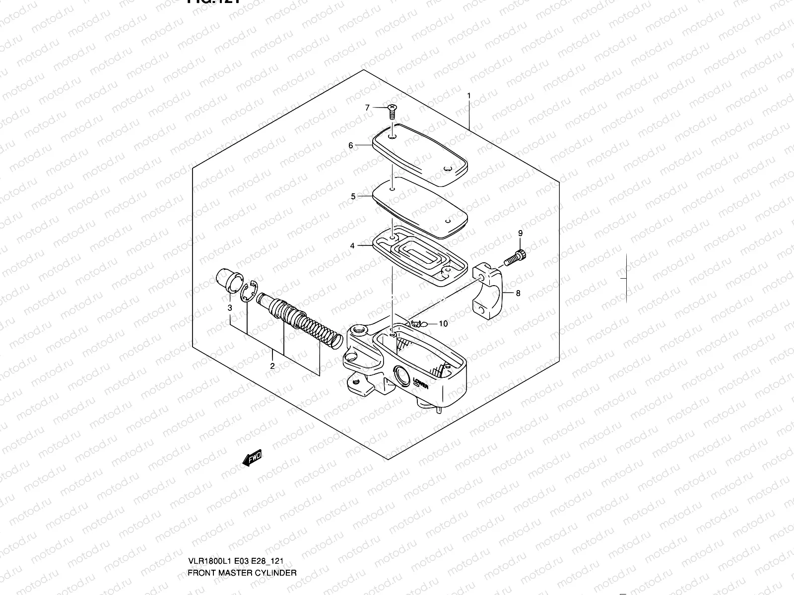 121 - FRONT MASTER CYLINDER