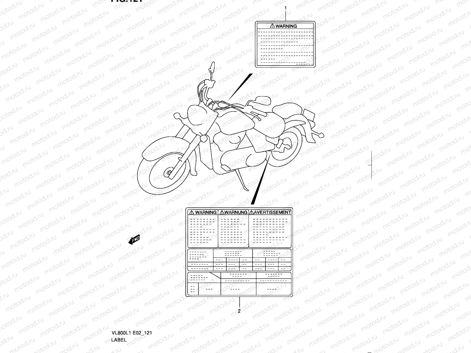 121 - LABEL (VL800L1 E19)