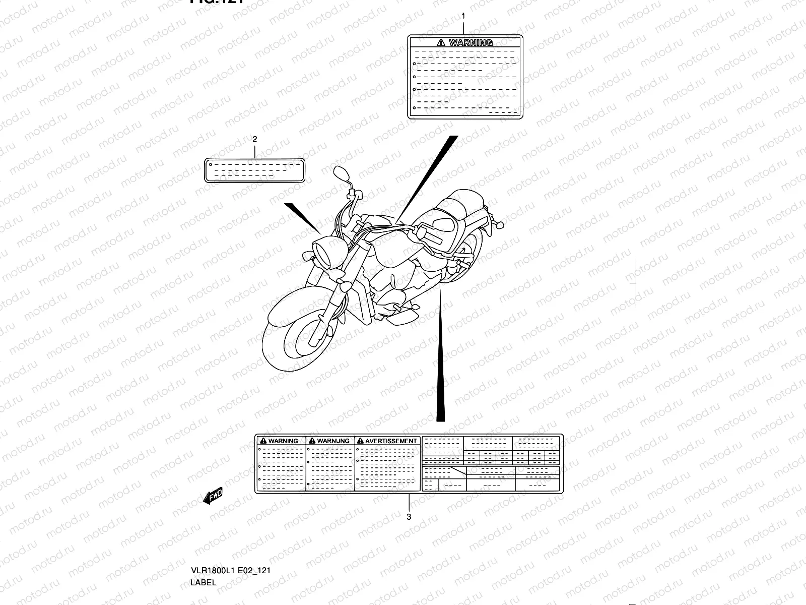 121 - LABEL (VLR1800TL1 E02)