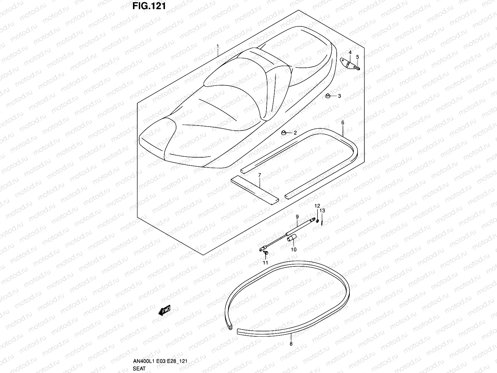 121 - SEAT (AN400ZAL1 E28)