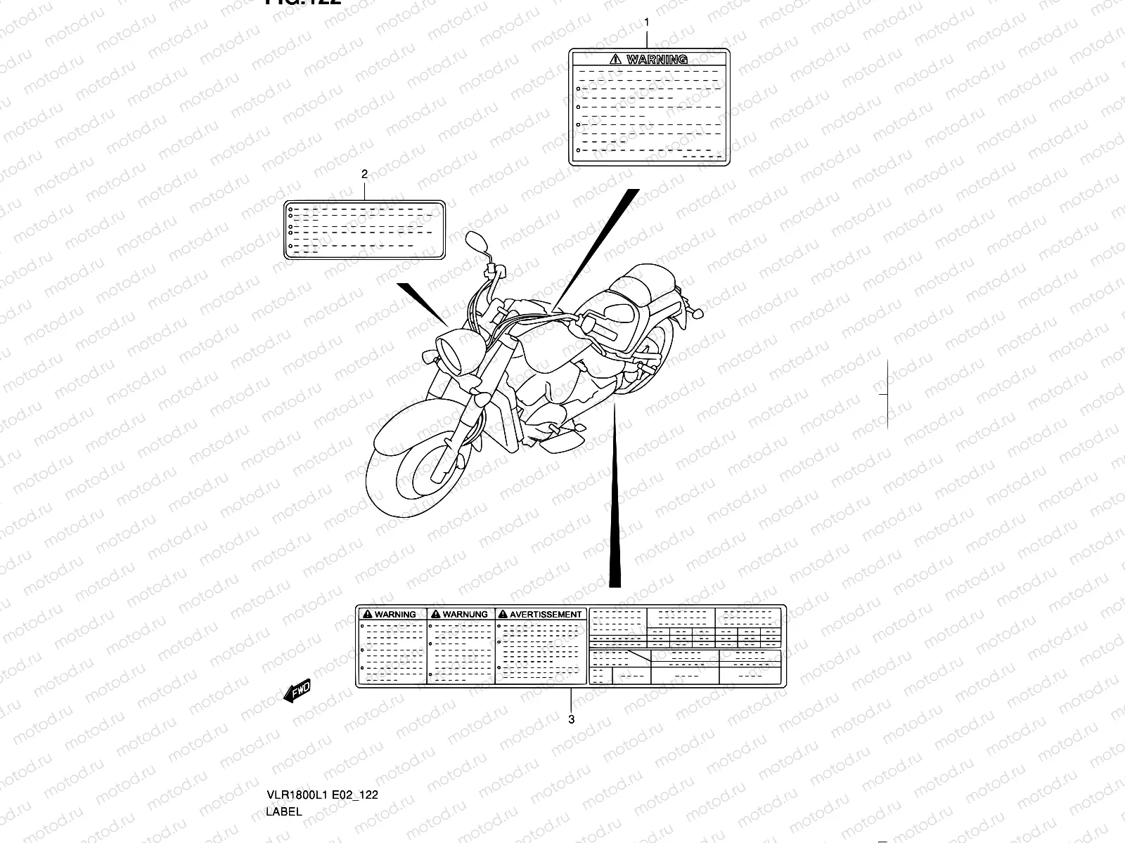 122 - LABEL (VLR1800TL1 E19)