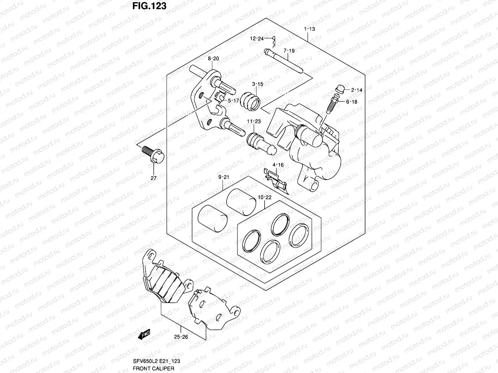 123 - FRONT CALIPER